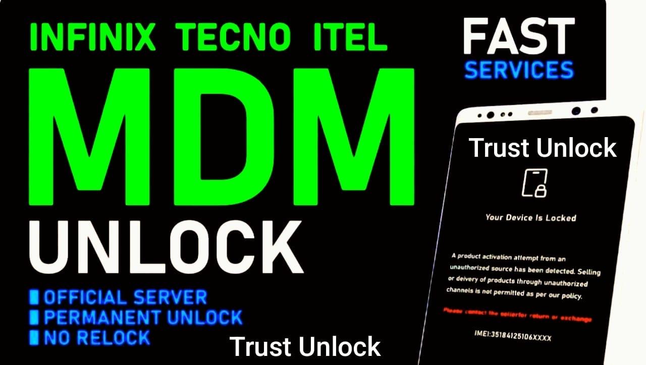 3 -⚡️Tecno / Infinix - [ MDM Blacklist Remove Permanent ] - [ By Imei & Lock Picture ] - [ Emergency Service 1 - 3 Hours Max ] - [ All Rejected - Blacklisted IME Full Supported 100% Source 2 ✅